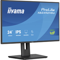 iiyama ProLite XB2492HSU-B1 computerskærm 60,5 cm (23.8") 1920 x 1080 pixel Fuld HD LED Sort, LED-skærm Sort (mat), 60,5 cm (23.8"), 1920 x 1080 pixel, Fuld HD, LED, 3 ms, Sort