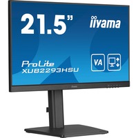 iiyama ProLite XUB2293HSU-B7 computerskærm 54,6 cm (21.5") 1920 x 1080 pixel Fuld HD LED Sort, LED-skærm Sort (mat), 54,6 cm (21.5"), 1920 x 1080 pixel, Fuld HD, LED, 1 ms, Sort
