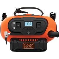 BLACK+DECKER BDCINF18N-QS luftkompressore 160 l/min Vekselstrøm/cigartænder, Luftpumpe Orange/Sort, 160 l/min, 11,03 bar