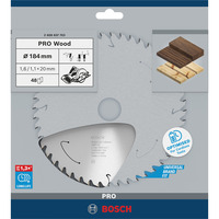 Bosch 2 608 837 703 rundsavklinge 18,4 cm 1 stk Træ, 18,4 cm, 2 cm, 7900 rpm, 1,6 mm, Bosch