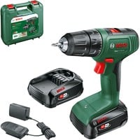 Bosch Easy Drill 18V-40 1630 rpm Nøglefri 1,3 kg Sort, Grøn, Bore-/ skruemaskine Grøn/Sort, Pistolgreb boremaskine, Nøglefri, Børstefri, Sort, Grøn, 1,3 cm, 1630 rpm