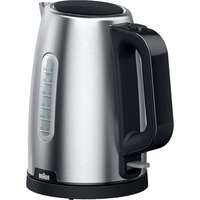 Braun PurShine WK102AI-WK1500BK elkedel 1,7 L 2200 W Sort, Rustfrit stål rustfrit stål/Sort, 1,7 L, 2200 W, Sort, Rustfrit stål, Metal, Vandmåler, Overophedningsbeskyttelse