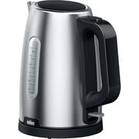 Braun WK 1500 elkedel 1,7 L 2200 W Sort, Rustfrit stål rustfrit stål/Sort, 1,7 L, 2200 W, Sort, Rustfrit stål, Vandmåler, Overophedningsbeskyttelse