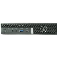 Dell OptiPlex 7000 Micro Renoveret, Mini-PC Sort