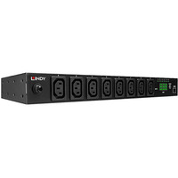 Lindy IPower Switch Classic 8 (32657), Strømskinne Sort