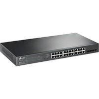 TP-Link Omada TL-SG2428P Administreret L2/L2+ Gigabit Ethernet (10/100/1000) Strøm over Ethernet (PoE) 1U Sort, Switch Administreret, L2/L2+, Gigabit Ethernet (10/100/1000), Strøm over Ethernet (PoE), Stativ-montering, 1U