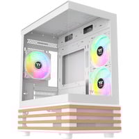 Thermaltake CA-1Z4-00M6WN-WS, Towerkabinet Hvid/træ