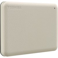 Toshiba Canvio Advance ekstern harddisk 4000 GB Hvid Beige, 4000 GB, 2.5", 2.0/3.2 Gen 1 (3.1 Gen 1), Hvid