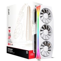 XFX Radeon RX 9070 XT OC Mercury RGB, Grafikkort Hvid