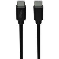 Ansmann USB Type-C til Type-C data- og opladningskabel Sort