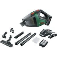 Bosch Universal Vac 18 2-i-1 stangstøvsuger Batteri Dry Poseløs Sort, Grøn 2,5 At, Håndholdt støvsuger Grøn, 2-i-1 stangstøvsuger, Poseløs, Sort, Grøn, Dry, Filtrering, Gulvtæppe, Hårdt gulv