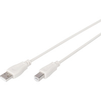 Digitus USB 2.0 tilslutningskabel USB-A (stik) > USB-B (stik) Beige