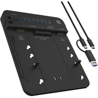 ICY BOX IB-2913MCL-C31 USB 3.2 Gen 2 (3.1 Gen 2) Type-C Sort, Docking station Sort, HDD, SSD, SATA, Serial ATA II, Serial ATA III, 2.5,3.5,M.2, USB 3.2 Gen 2 (3.1 Gen 2) Type-C, Sort, Plast
