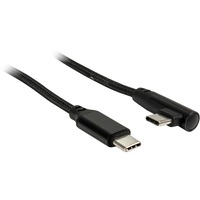 Inter-Tech 88885581 USB-kabel 1 m USB C Sort Sort, 1 m, USB C, USB C, Sort