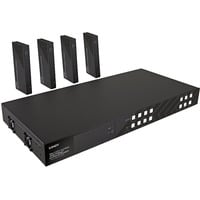 Lindy 150m Cat.6 4x4 HDMI 4K60 HDBaseT Matrix Extender, HDMI splitter Sort
