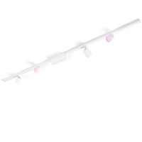 Philips Hue Perifo aflangt lysskinnesæt til loftsmontering (4 spots), Lampe Hvid, Philips Hue White and Color ambiance Perifo aflangt lysskinnesæt til loftsmontering (4 spots), Skinnebelysningsspot, LED, 6500 K, 220 - 240 V, Hvid