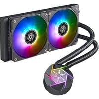 SilverStone VIDA 240 SLIM 240mm, Vandkøling Sort