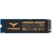 Team Group T-FORCE CARDEA Z44L M.2 500 GB PCI Express 4.0 SLC NVMe, Solid state-drev Sort/Guld, 500 GB, M.2