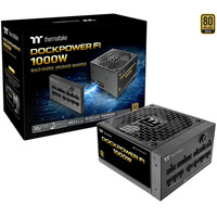 Thermaltake Dockpower FI 1000W, PC strømforsyning Sort