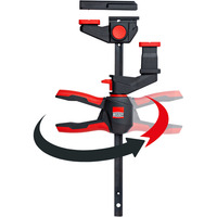 BESSEY 2x enhånds bordklemme med drejeligt håndtag (EZR360-15SET), Skruetvinge Sort/Rød