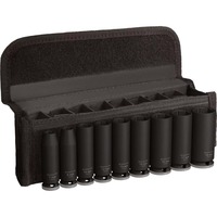 Bosch PRO Impact topnøglesæt 3/8", 9 dele Sort