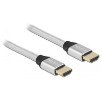 DeLOCK 85365 HDMI-kabel 0,5 m HDMI Type A (Standard) Sølv Sølv, 0,5 m, HDMI Type A (Standard), HDMI Type A (Standard), 3D, 48 Gbit/sek., Sølv