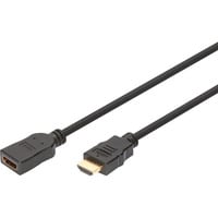 Digitus HDMI High Speed med Ethernet forlængerledning Sort