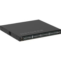 Netgear M4350-48G4XF Administreret L3 Gigabit Ethernet (10/100/1000) Strøm over Ethernet (PoE) 1U Sort, Switch Administreret, L3, Gigabit Ethernet (10/100/1000), Strøm over Ethernet (PoE), Stativ-montering, 1U