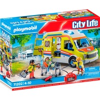 PLAYMOBIL City Life - Ambulance med lys og lyd, Bygge legetøj 