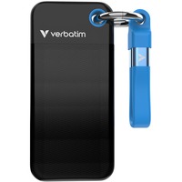 Verbatim Pocket SSD 1 TB USB Type-C 3.2 Gen 2 (3.1 Gen 2) Sort, Blå, Solid state-drev Sort/Blå, 1 TB, USB Type-C, 3.2 Gen 2 (3.1 Gen 2), 1000 MB/s, 10 Gbit/sek., Sort, Blå