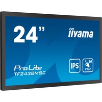 iiyama TF2438MSC-B1 computerskærm 60,5 cm (23.8") 1920 x 1080 pixel Fuld HD LED Berøringsskærm Sort, LED-skærm Sort, 60,5 cm (23.8"), 1920 x 1080 pixel, Fuld HD, LED, 5 ms, Sort