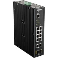 D-Link DIS-200G-12PS netværksswitch Administreret L2 Gigabit Ethernet (10/100/1000) Strøm over Ethernet (PoE) Sort Administreret, L2, Gigabit Ethernet (10/100/1000), Strøm over Ethernet (PoE), Stativ-montering, Kan monteres på væggen