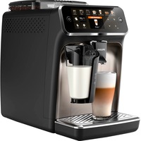 Philips Fuldautomatiske EP5447/90-espressomaskiner i 5400-serien, Kaffe/Espresso Automat Sort/Sølv, Espressomaskine, 1,8 L, Kaffebønner, Indbygget kværn, 1500 W, Sort, Krom