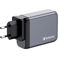 Verbatim GNC-100 Universel Sort, Grå Vekselstrøm Hurtig opladning Indendørs, Oplader grå, Indendørs, Vekselstrøm, 20 V, Sort, Grå