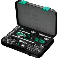 Wera 8100 SA 4 Zyklop Speed-skraldesæt, tommer, 1/4", Værktøjssæt Sort/Grøn
