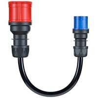 go-e Adapter til Gemini flex 22 kW, CEE rød trefaset 32A > CEE blå 16A Sort