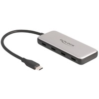 DeLOCK 64261, USB hub grå