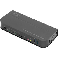 Digitus KVM-switch HDMI 2x1, KVM-switchen Sort