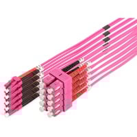 Digitus LWL patchkabel, duplex, LC > SC stik, multimode OM4 lys violet
