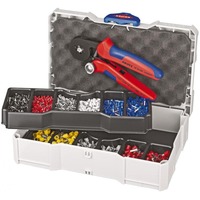 KNIPEX Krympeværktøj med krympesæt til kabelsko, Crimpning værktøj Rød/Blå