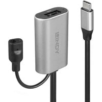 Lindy 43270 USB-kabel USB 3.2 Gen 1 (3.1 Gen 1) 5 m USB C USB A Sølv, Forlængerledning Sort, 5 m, USB C, USB A, USB 3.2 Gen 1 (3.1 Gen 1), Sølv