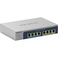 Netgear MS108TUP Ikke administreret L2 2.5G Ethernet (100/1000/2500) Strøm over Ethernet (PoE) Grå, Switch grå, Ikke administreret, L2, 2.5G Ethernet (100/1000/2500), Strøm over Ethernet (PoE)