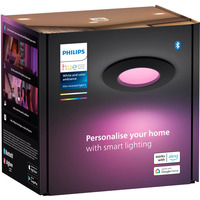Philips Hue Hue White & Color Ambiance Slim Indbygningslampe 90 mm, LED lys Sort