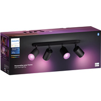 Philips Hue White & Color Ambiance Fugato 4-spot, LED lys Sort