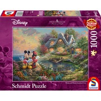Schmidt Spiele Thomas Kinkade: Painter of Light - Disney, Sweethearts Mickey & Minnie, Puslespil 