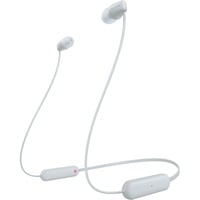 Sony WI-C100 Headset Trådløs I ørerne Opkald/musik Bluetooth Hvid, Hovedtelefoner Hvid, Trådløs, Opkald/musik, 20 - 20000 Hz, 20 g, Headset, Hvid