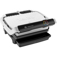 Tefal OptiGrill Elite GC750D30 kontaktgrill Sølv/Sort, Sort, Rustfrit stål, Plast, Rektangulær, Berøring, 600 cm², 300 x 200 mm