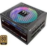 Thermaltake PS-TPD-0850F4FAGE-1, PC strømforsyning Sort