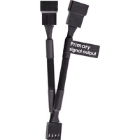Thermaltake TTMOD PWM-blæser 4-polet Y-kabel Sort