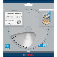 Bosch 2 608 640 503 rundsavklinge 16 cm 1 stk Aluminium, Spånplade, Fiberbræt, Metal uden jern, Plast, 16 cm, 2 cm, 1,8 mm, 2,4 mm, Bosch